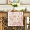 Floral Cherry Blossoms Branches Summer Table Runner, Seasonal Spring Kitchen Dining Table Decoration for Home Party Decor 13x72 Inch